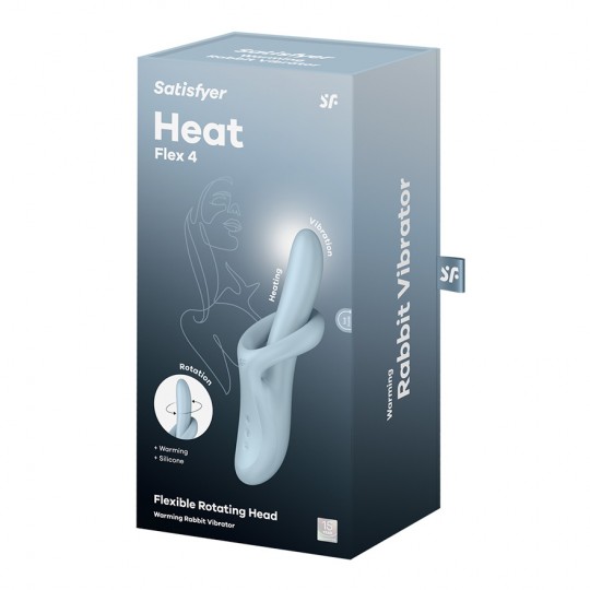 VIBRATORE HEAT FLEX 4 BLU SATISFYER