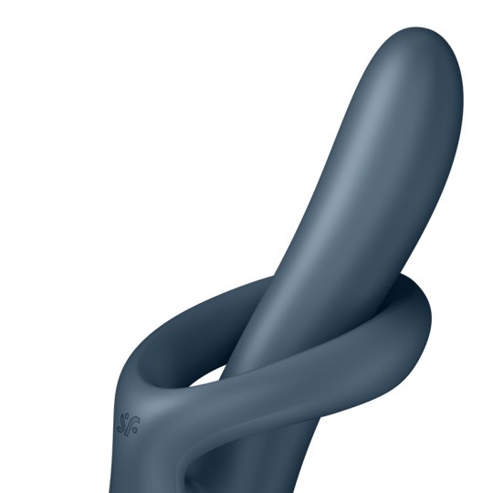 VIBRADOR HEAT FLEX 4 CINZA SATISFYER