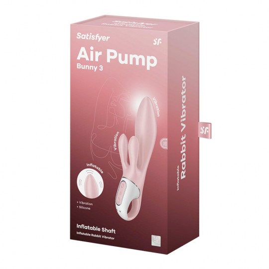VIBRADOR AIR PUMP BUNNY 3 ROSA SATISFYER