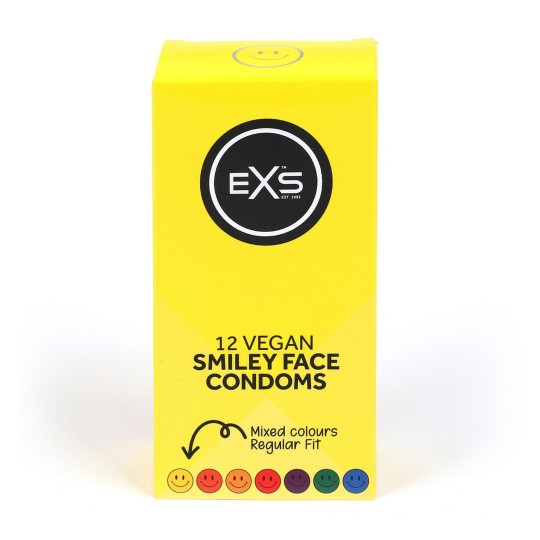 EXS SMILEY FACE REGULAR - CONDOMS - 12 PIECES