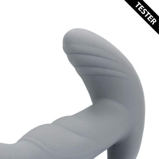 ROTATING PROSTATE STIMULATOR WITH REMOTE CONTROL - GOTHAM GREY - TESTER