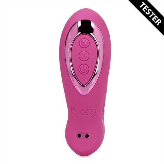 THRUSTING AND TAPPING VIBRATOR - POWERFUL PINK - TESTER