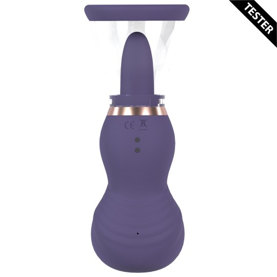 SENSUAL - RECHARGEABLE VULVA AND BREAST PUMP - PURPLE - TESTER