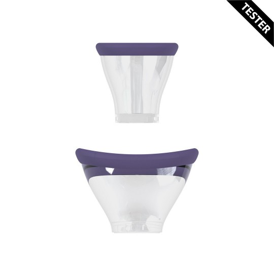 SENSUAL - RECHARGEABLE VULVA AND BREAST PUMP - PURPLE - TESTER