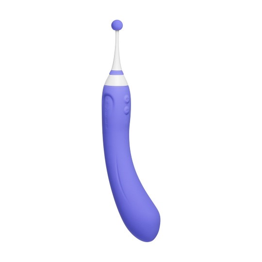 HYPHY - REMOTE CONTROL DUAL-ENDED VIBRATOR WITH ATTACHMENTS - PURPLE