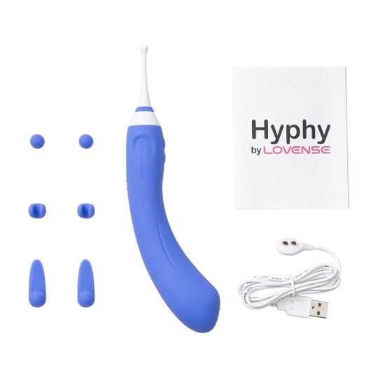 HYPHY - REMOTE CONTROL DUAL-ENDED VIBRATOR WITH ATTACHMENTS - PURPLE