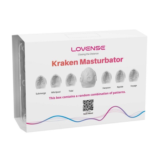 KRAKEN - 6 PACK - SOFT STRETCHY EGG MASTURBATOR - WHITE