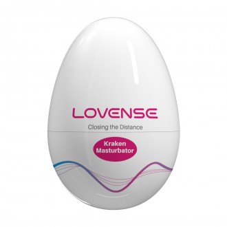 KRAKEN - SINGLE - SOFT STRETCHY EGG MASTURBATOR - WHITE