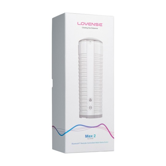 MAX 2 - BLUETOOTH APP-CONTROLLED MALE MASTURBATOR - WHITE