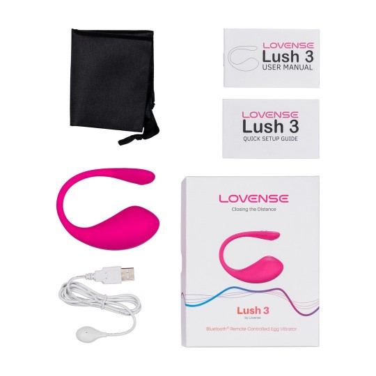 LUSH 3 - POWERFUL APP-CONTROLLED WEARABLE G-SPOT EGG VIBRATOR - PINK
