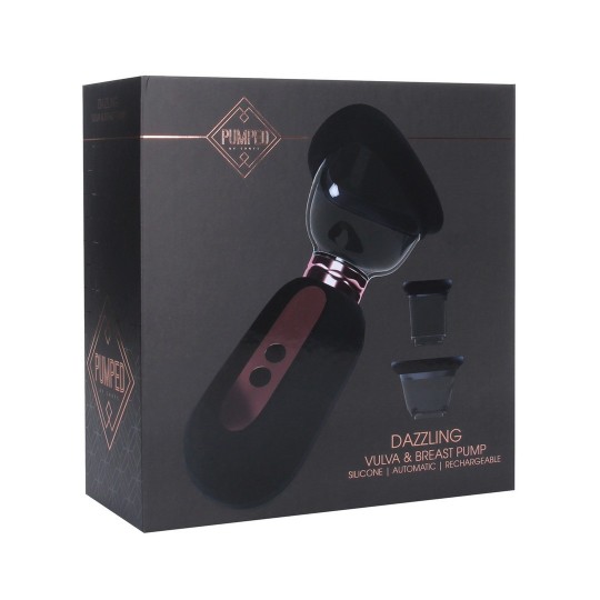 POMPE POUR VULVE ET SEINS DAZZLING NOIRE PUMPED