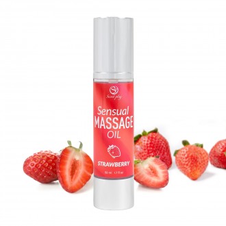 SECRET PLAY STRAWBERRY FLAVOUR MASSAGE OIL 50 ML