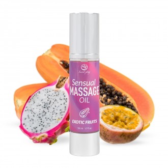 HUILE DE MASSAGE AUX FRUITS EXOTIQUES 50 ML SECRET PLAY