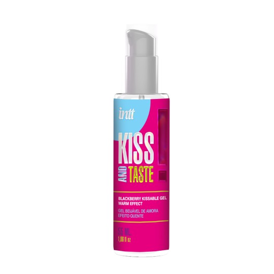 GEL BEIJÁVEL COM EFEITO CALOR KISS AND TASTE AROMA AMORA INTT 55ML