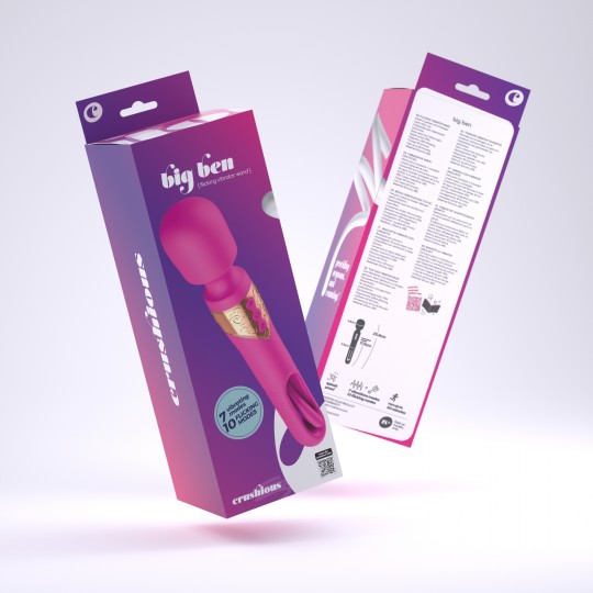 BIG BEN MASSAGGIATORE DOPPIO CON SFARFALLIO CRUSHIOUS