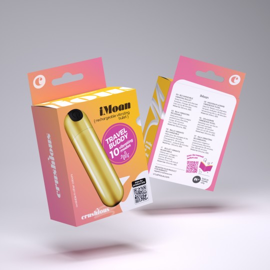 CRUSHIOUS IMOAN RECHARGEABLE VIBRATING BULLET GOLDEN