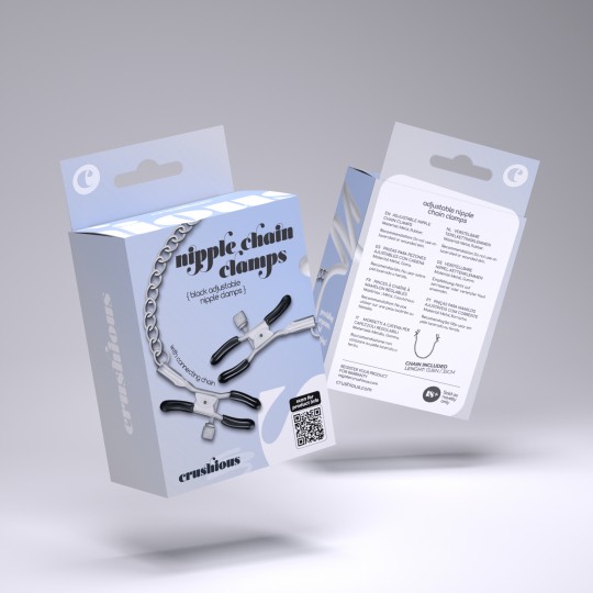 PINZAS PARA PEZONES SILVER NIPPLE CHAIN CLAMPS CRUSHIOUS