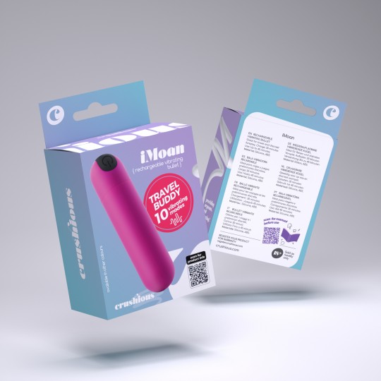 5 + 1 GRATUITO IMOAN PROIETTILE VIBRANTE RICARICABILE ROSA CRUSHIOUS