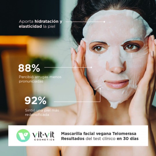 MASQUE EN TISSU POUR LE VISAGE TELOMERASE BOOSTER VIT VIT COSMETICS 20GR