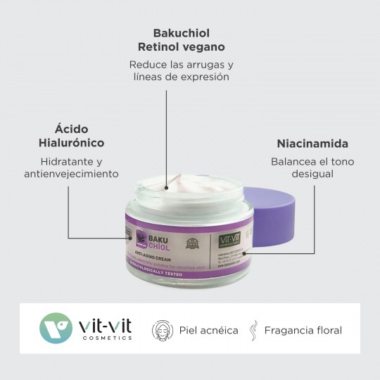VIT VIT COSMETICS BAKUCHIOL ANTI-AGING CREAM 50ML