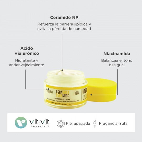 CRÈME DE JOUR CERAMIDE RESTORATIVE VIT VIT COSMETICS 50ML