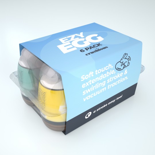 BOÎTE DE 6 OEUFS MASTURBATEURS EZY EGG CRUSHIOUS