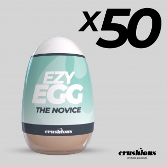 PACK OF 50 CRUSHIOUS EZY EGG THE NOVICE MASTURBATOR EGG