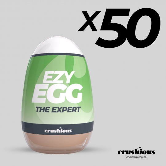 PACK DE 50 OVO MASTURBADOR EZY EGG THE EXPERT CRUSHIOUS