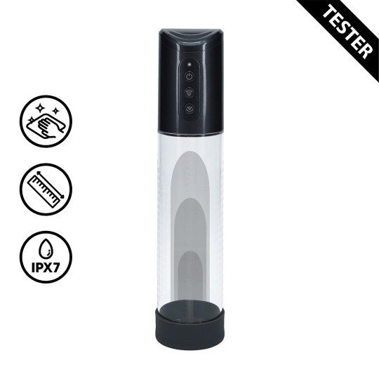 HYPERPUMP - RECHARGEABLE PENIS PUMP - GUN METAL - TESTER