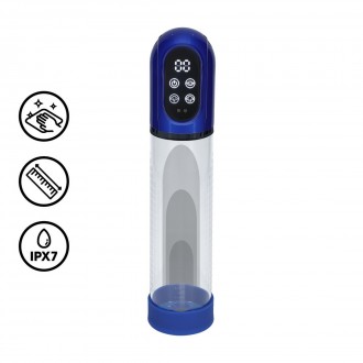 ENGAGE - AUTOMATIC WATERPROOF PENIS PUMP AND MASTURBATOR - METALLIC BLUE