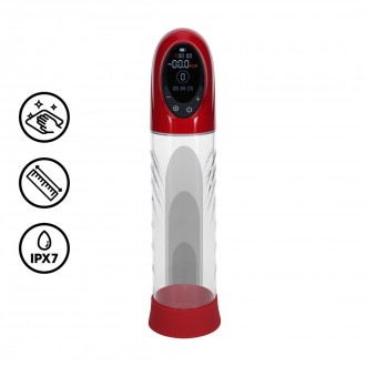 CYBERPULSE - AUTOMATIC WATERPROOF PENIS PUMP - METALLIC RED