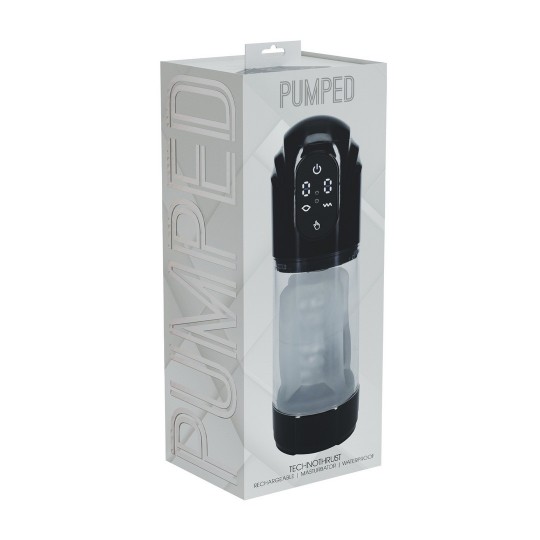 TECHNOTHRUST - AUTOMATIC WATERPROOF MASTURBATOR PUMP - BLACK