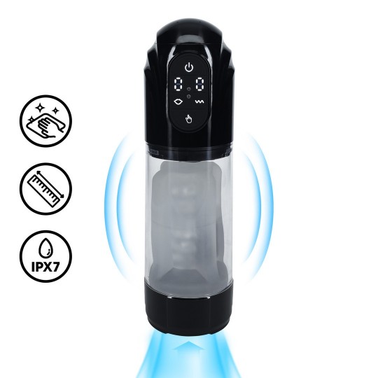 TECHNOTHRUST - AUTOMATIC WATERPROOF MASTURBATOR PUMP - BLACK