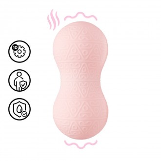 VIBRATING AND HEATING MASSAGER - PINK