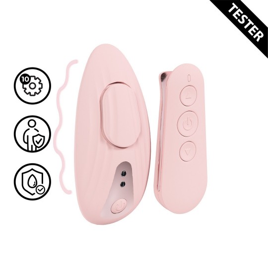 CÉLESTE - VIBRADOR DE PANTY CON CONTROL REMOTO - ROSA - TESTER