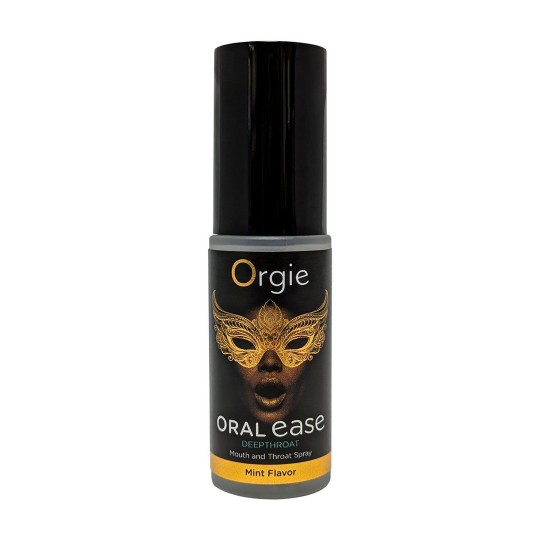 ORAL EASE DEEPTHROAT - SPRAY PARA LA BOCA Y LA GARGANTA - SABOR A MENTA - 0.5 FL OZ / 15 ML