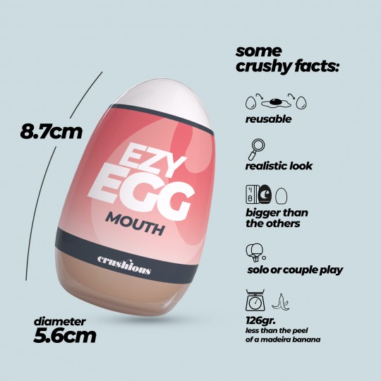 ŒUF MASTURBATEUR EZY EGG ORAL CRUSHIOUS