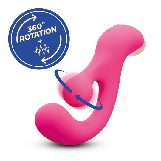 PLEASER VIBRADOR COM ESTIMULAÇÃO ROTATIVA CRUSHIOUS