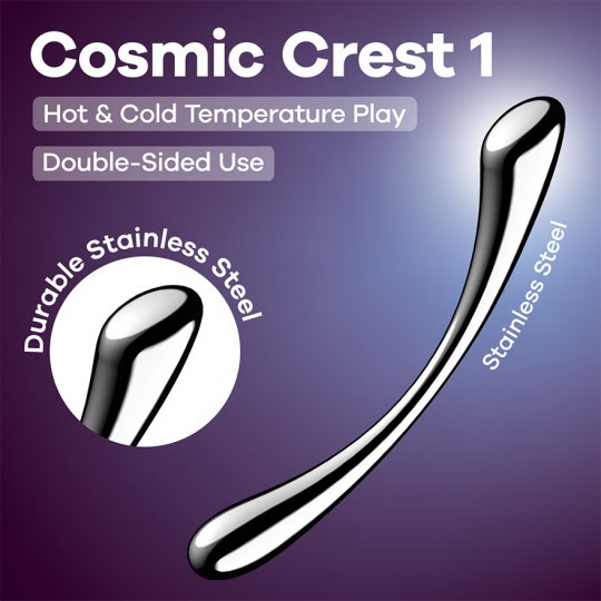 DILDO EM METAL COSMIC CREST 1 SATISFYER