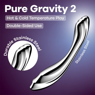 DILDO EN METAL PURE GRAVITY 2 SATISFYER