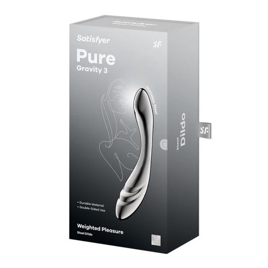GODE MÉTALLIQUE PURE GRAVITY 3 SATISFYER