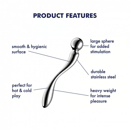 GODE MÉTALLIQUE STAR FORCE 2 SATISFYER