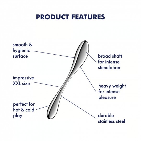 SATISFYER STAR FORCE 3 METAL DILDO