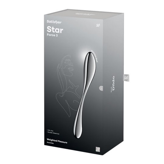 SATISFYER STAR FORCE 3 METAL DILDO