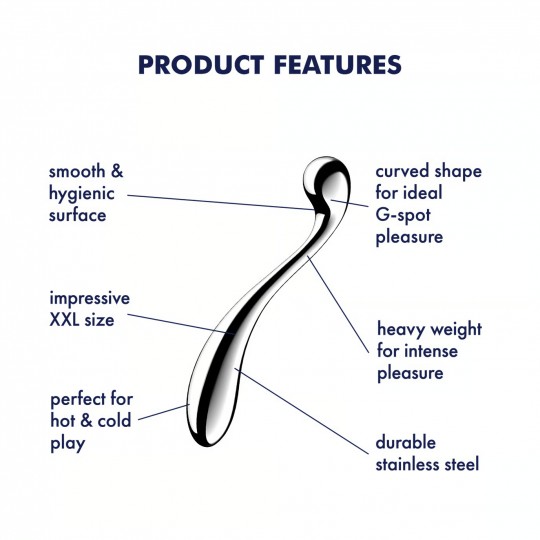 SATISFYER STAR FORCE 4 METAL DILDO