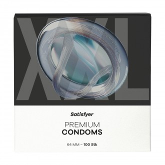 CONDOMS - SIZE XXL - 64MM - 100 PIECES