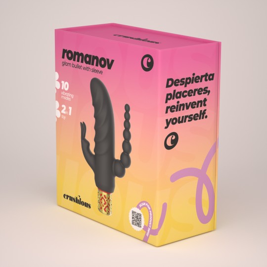 ROMANOV VIBRADOR CLÁSICO CON FUNDA DE SILICONA EXTRAÍBLE CRUSHIOUS