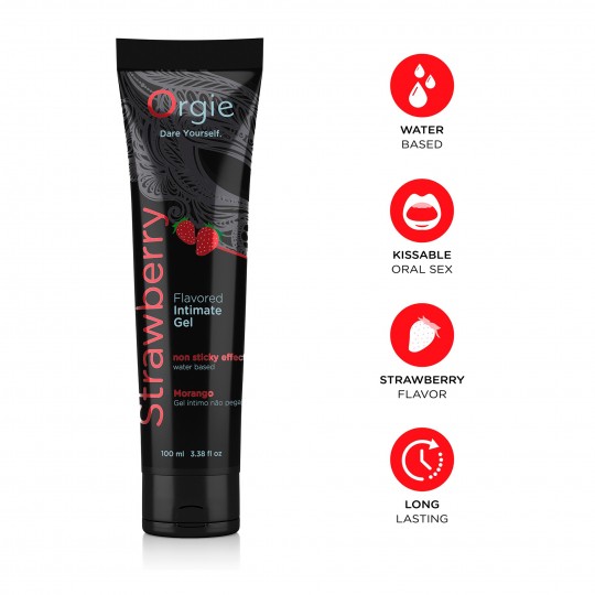 ORGIE LUBE TUBE STRAWBERRY WATERBASED LUBRICANT 100ML