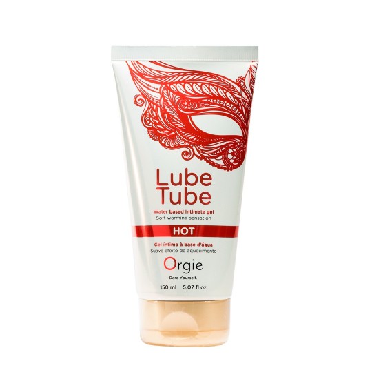 LUBRICANTE A BASE DE AGUA CON EFECTO CALOR LUBE TUBE 150ML ORGIE