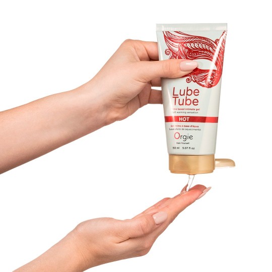 LUBRIFICANTE À BASE DE ÁGUA COM EFEITO DE AQUECIMENTO LUBE TUBE 150ML ORGIE